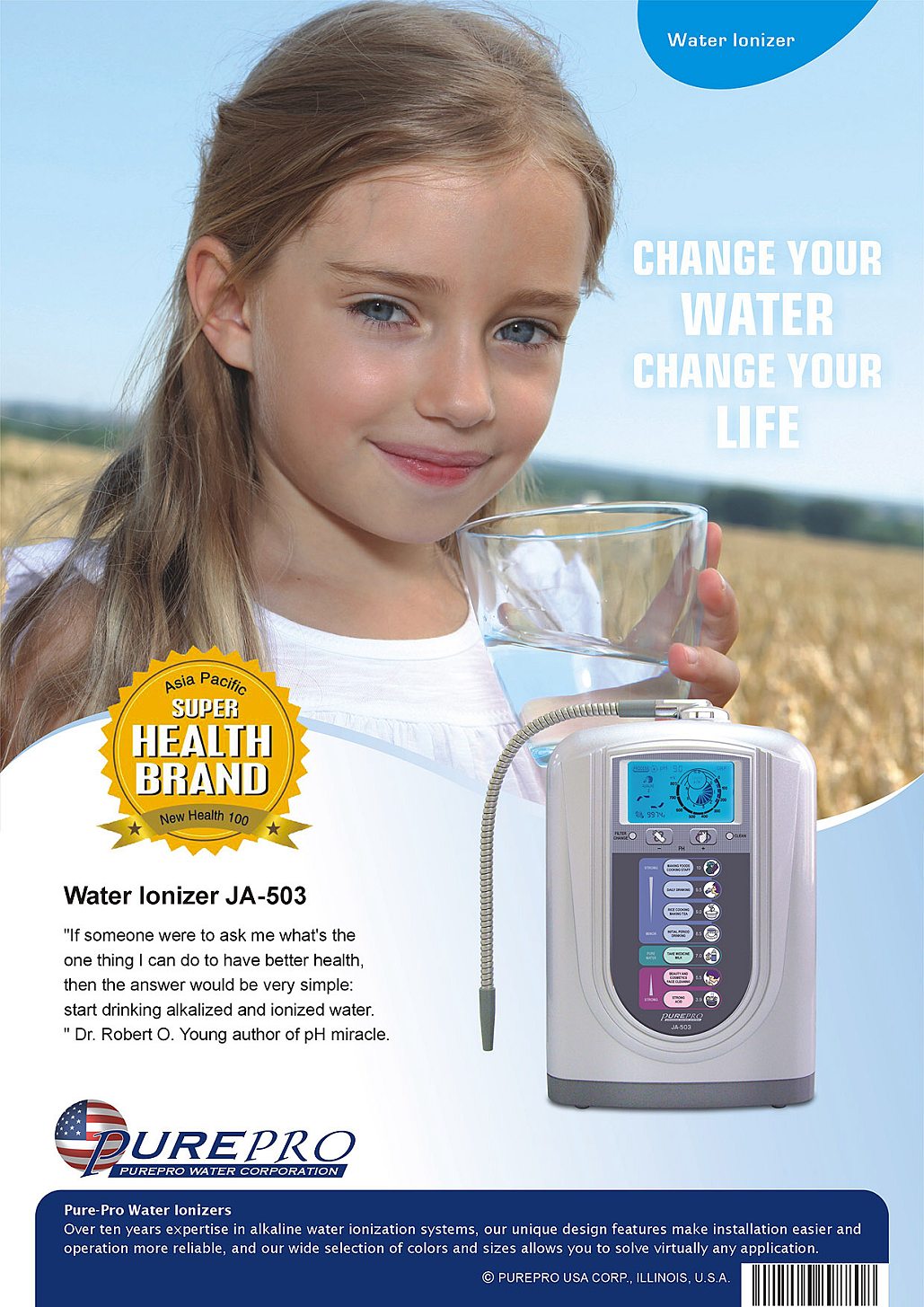 PurePro® USA Water Ionizer JA-503